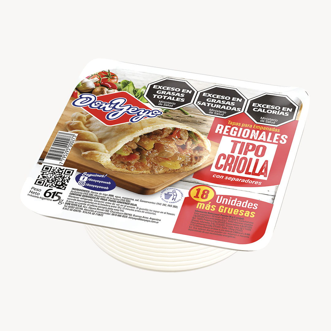 Tapa Para Empanada Don Yeyo 18und 615gr