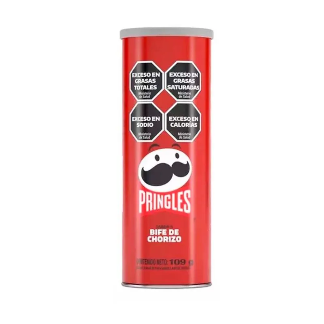 Papas Fritas Pringles Sabor Bife de Chorizo 109gr