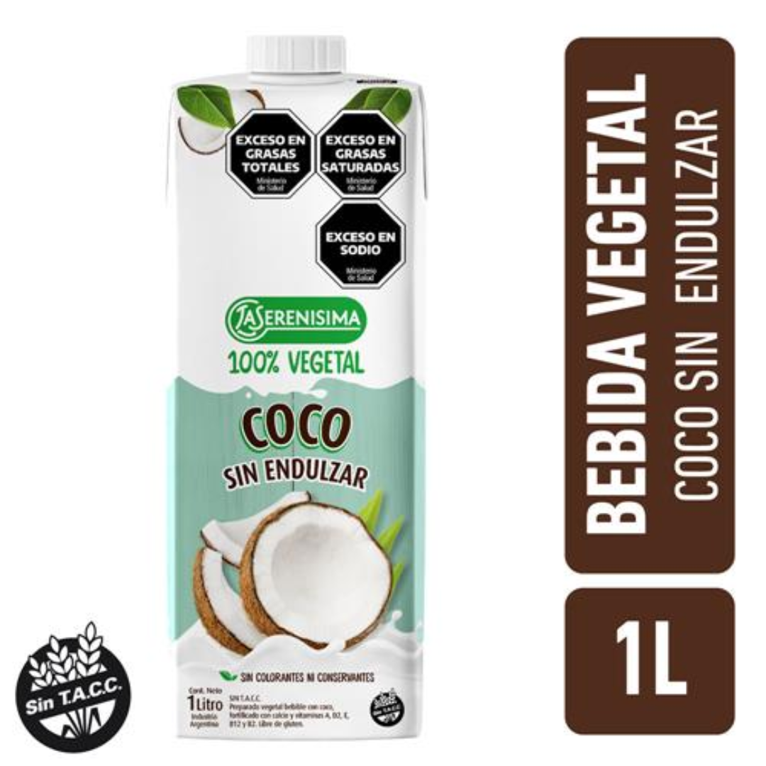 Bebida Vegetal Coco Sin Endulzar La Serenisima 1l