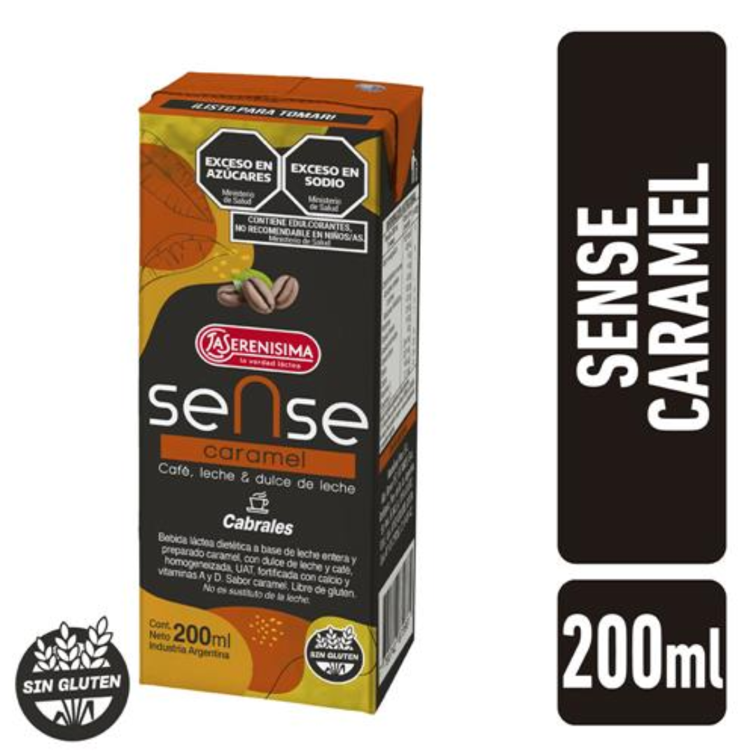 Alimento Lacteo Sabor Caramelo Sense 200ml
