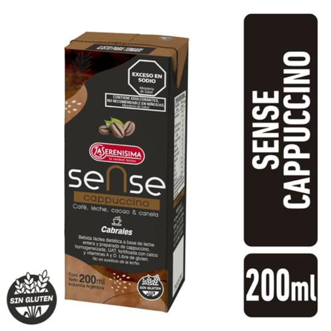 Bebida Lacteo Sabor Cappuccino Sense 200ml