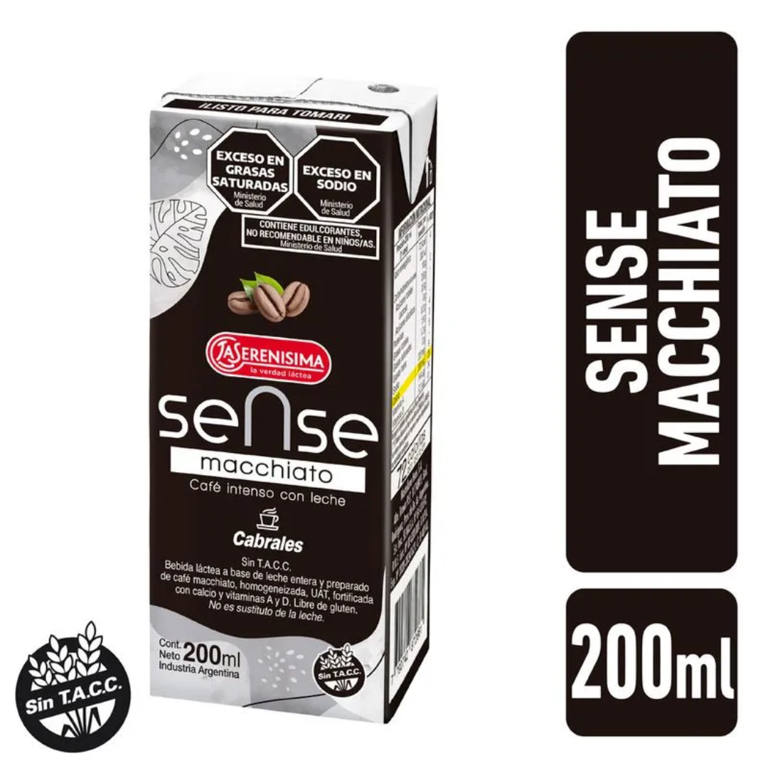 Bebida Lacteo Sabor Macchiato Sense 200ml