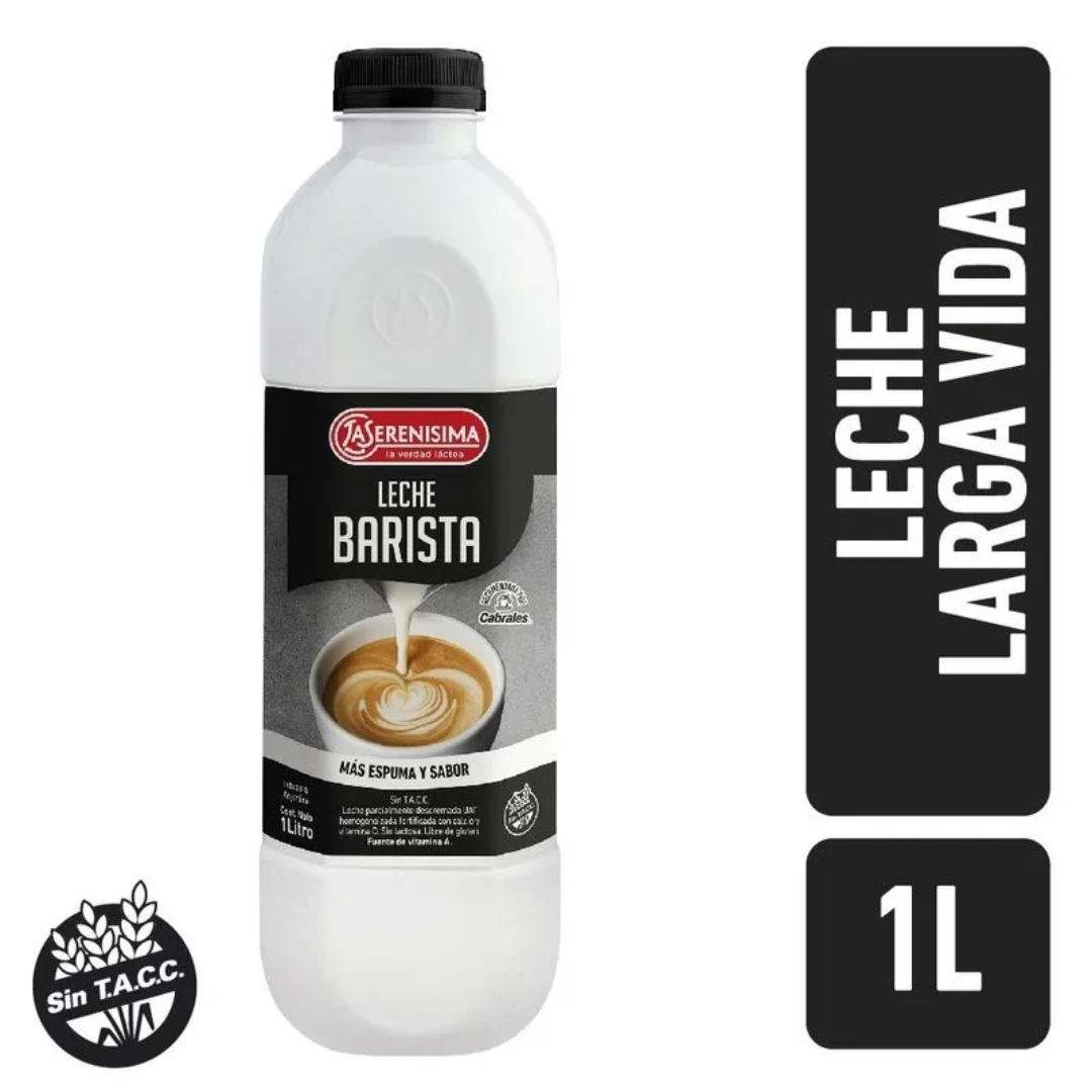 Leche Descremada Larga Vida Barista La Serenisima 1l