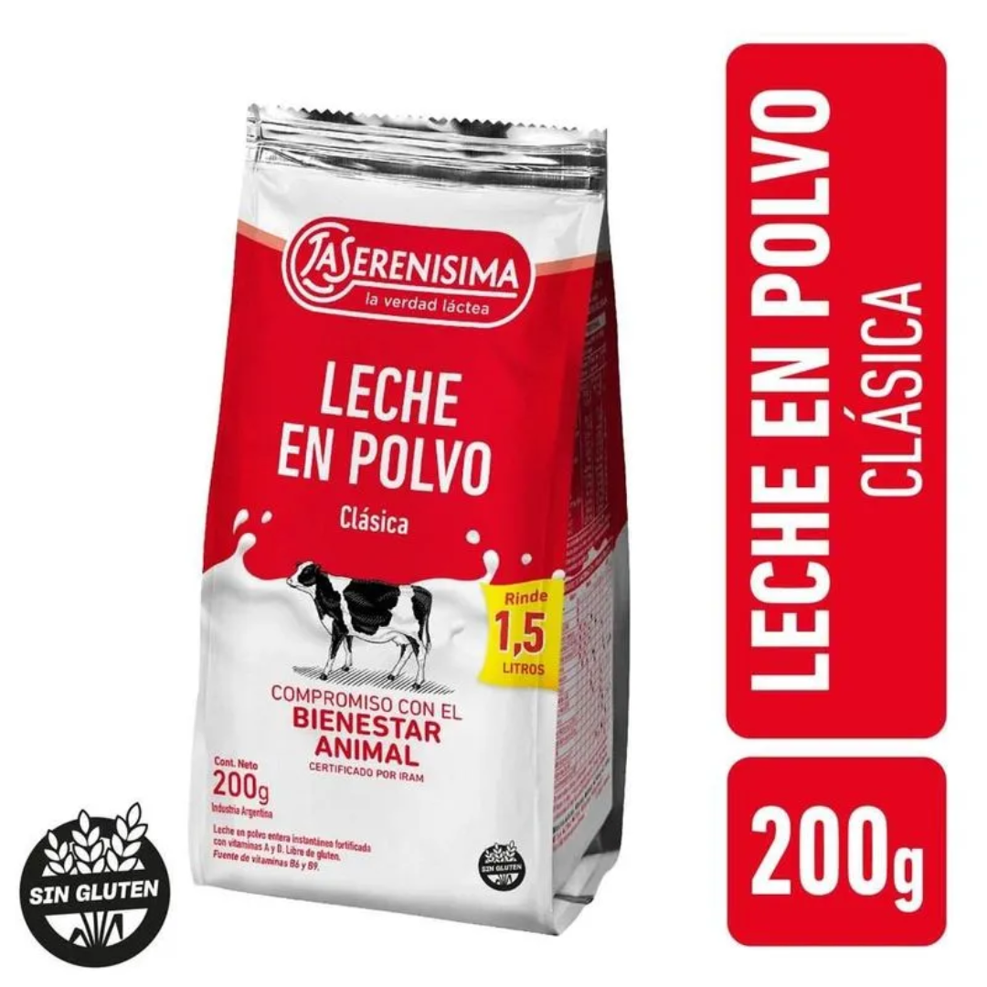 Leche la Serenisima en Polvo Entera Instantanea 200gr