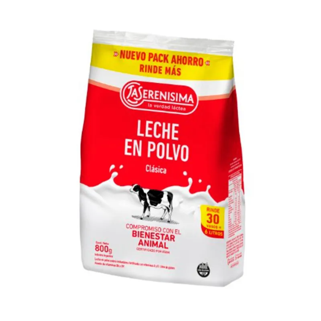 Leche En Polvo Clásica La Serenisima 800g