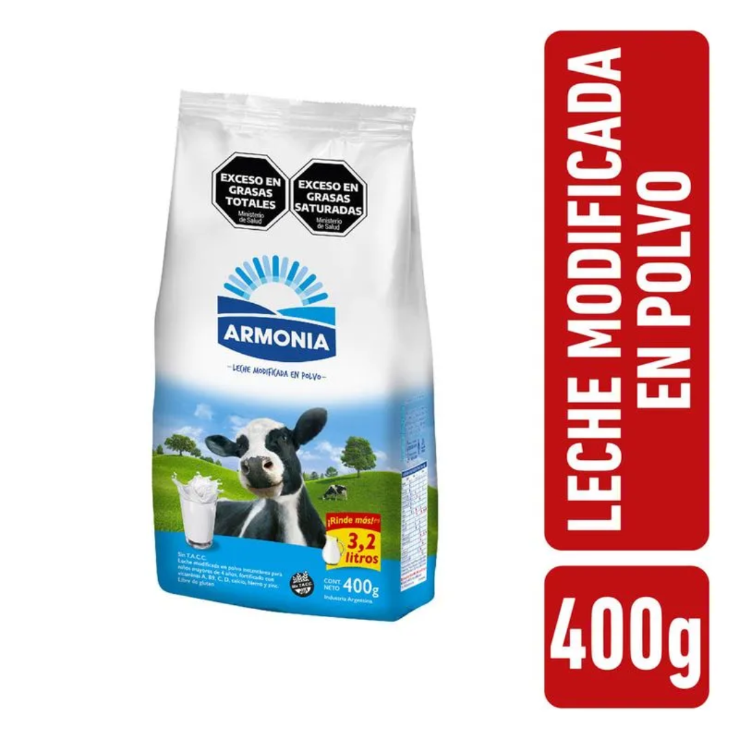 Leche En Polvo Modificada Armonia 400gr