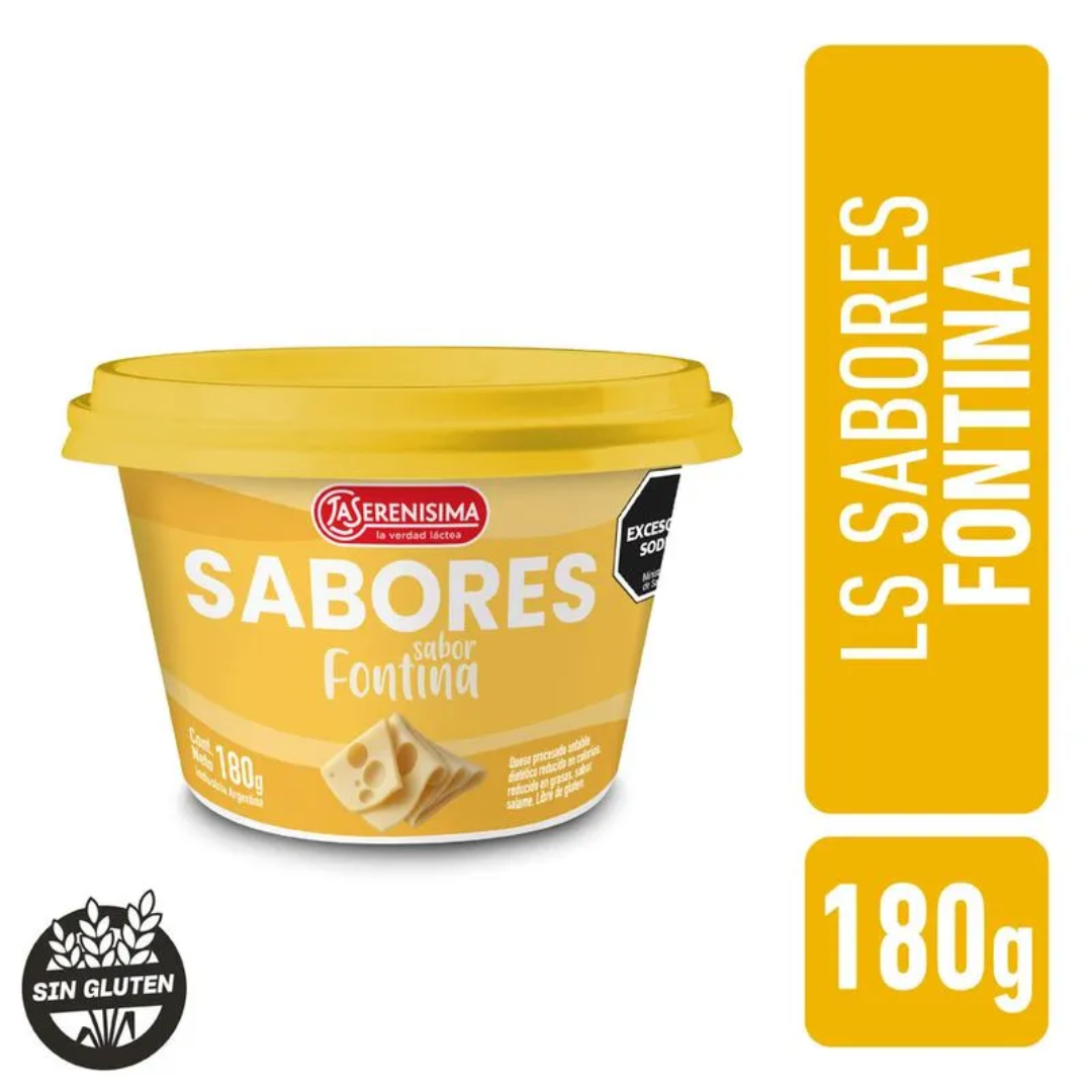 Queso Untable Sabores Fontina La Serenísima 180gr