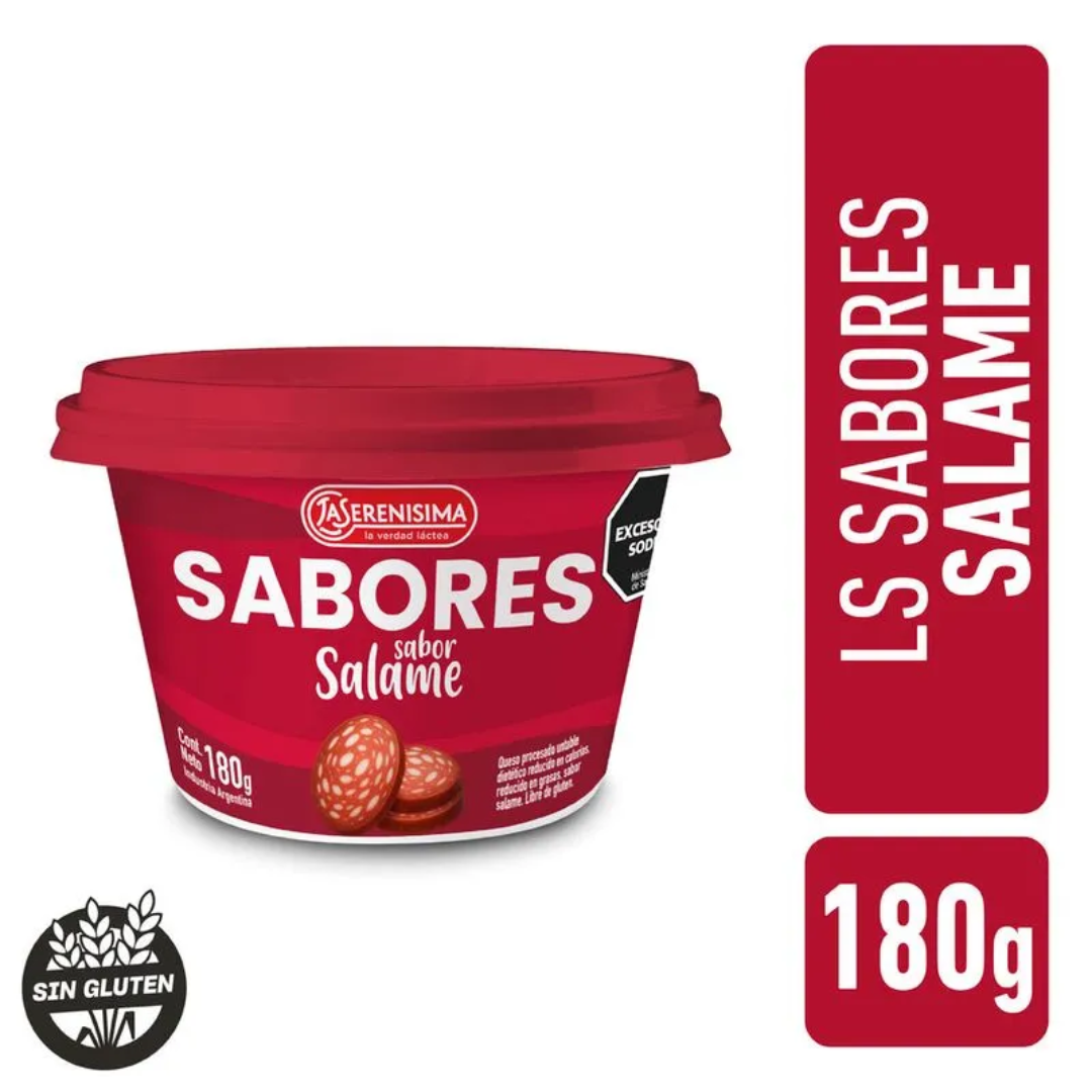 Queso Untable Sabor Salame La Serenisima 180gr