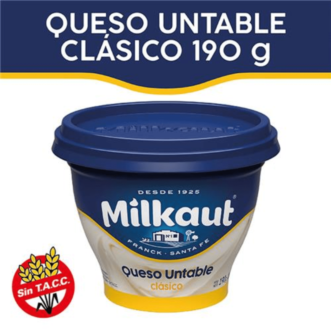 Queso Untable Milkaut Clásico 190gr