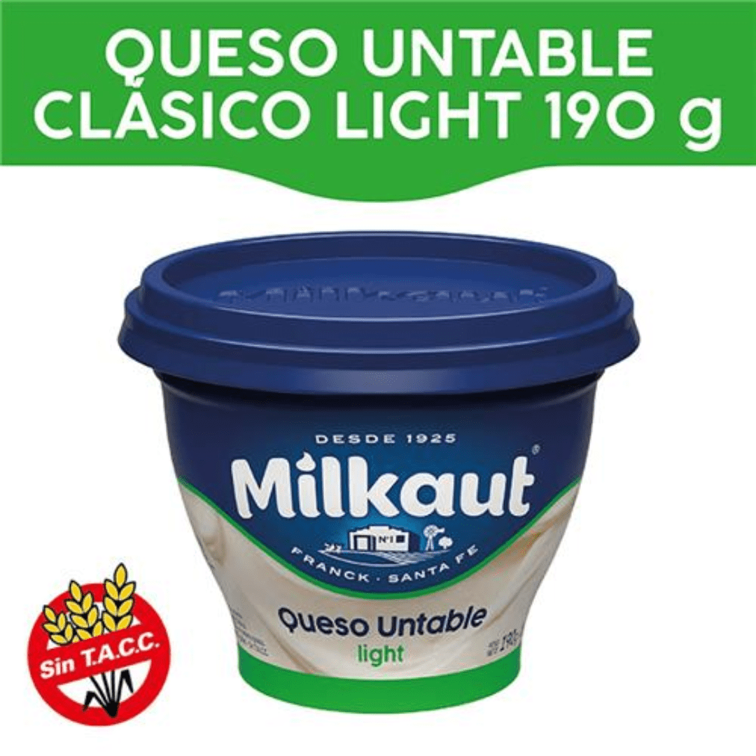 Queso Untable Milkaut Light 190gr