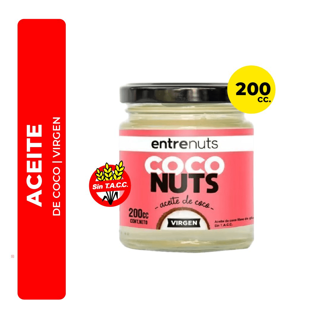 Aceite De Coco Virgen Coconuts Entrenuts 200gr