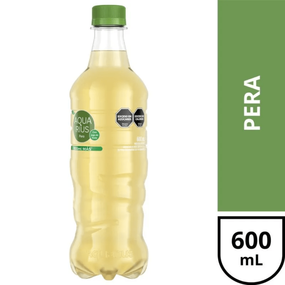 Agua Saborizada Aquarius Pera 600ml