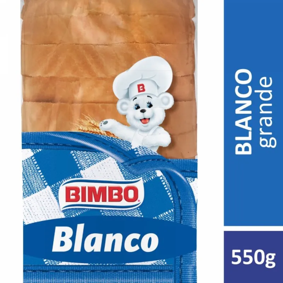 Pan Blanco Bimbo 550gr