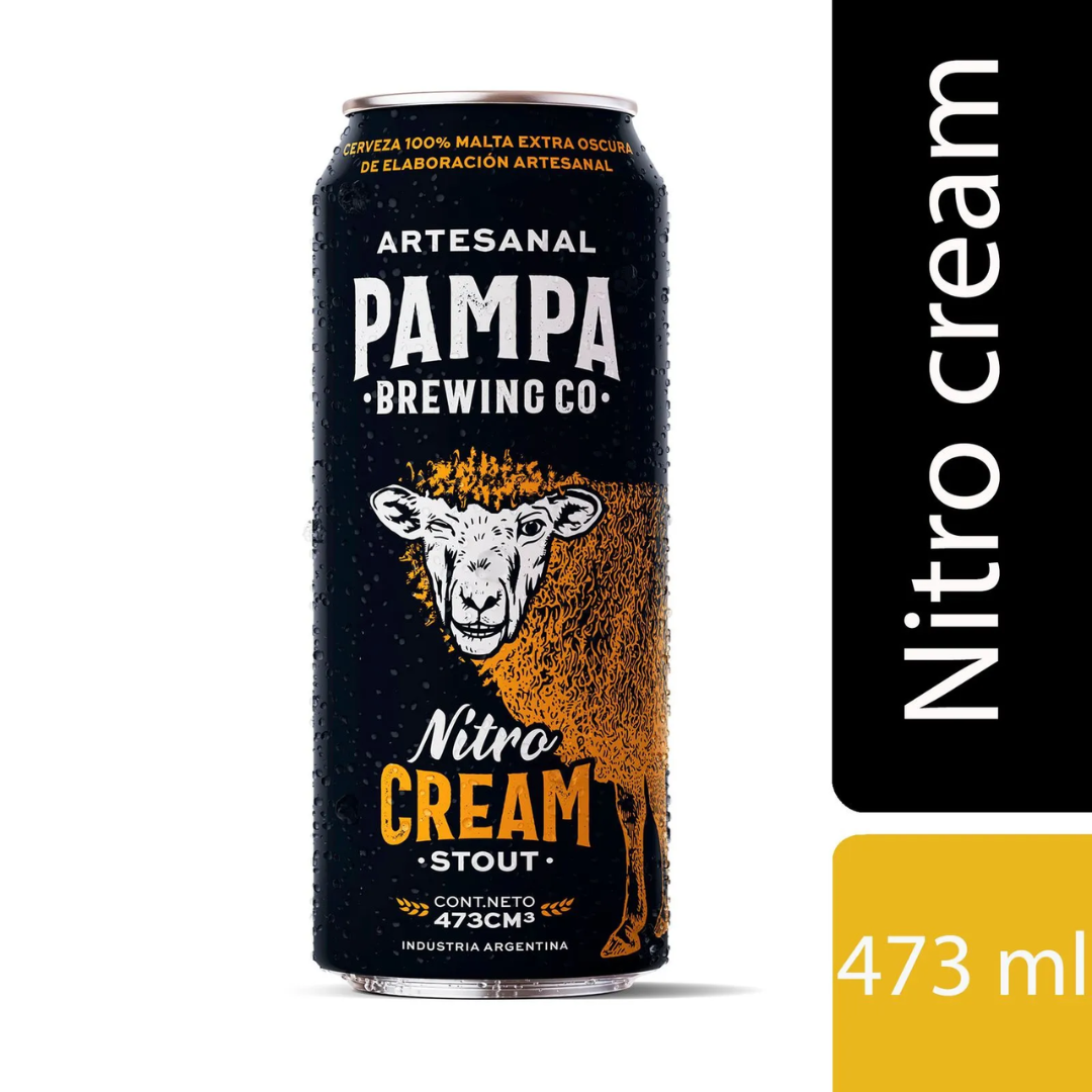 Cerveza Nitro Cream Stout Pampa Brewing Co Bot 473ml