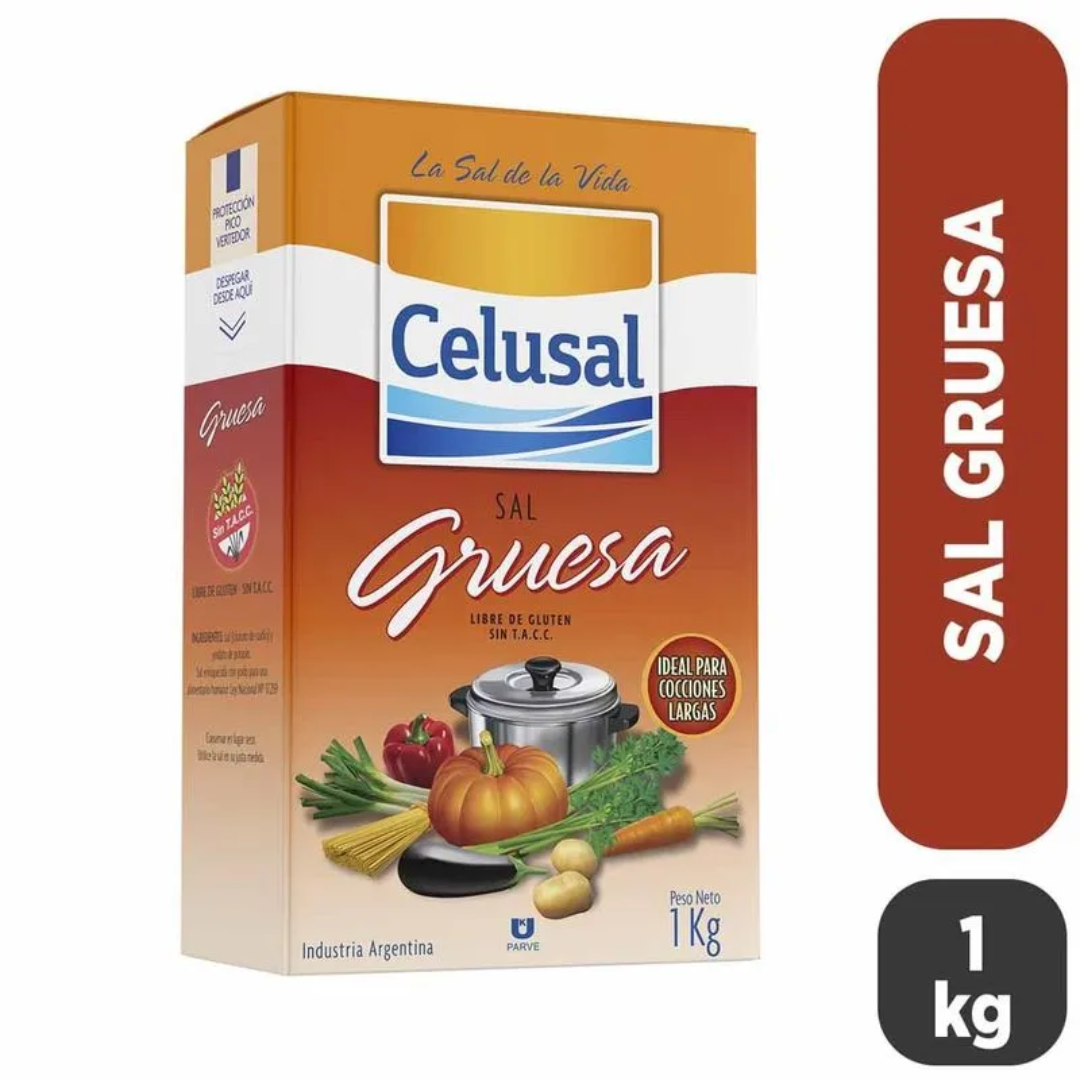 Sal Celusal Gruesa Caja 1kg