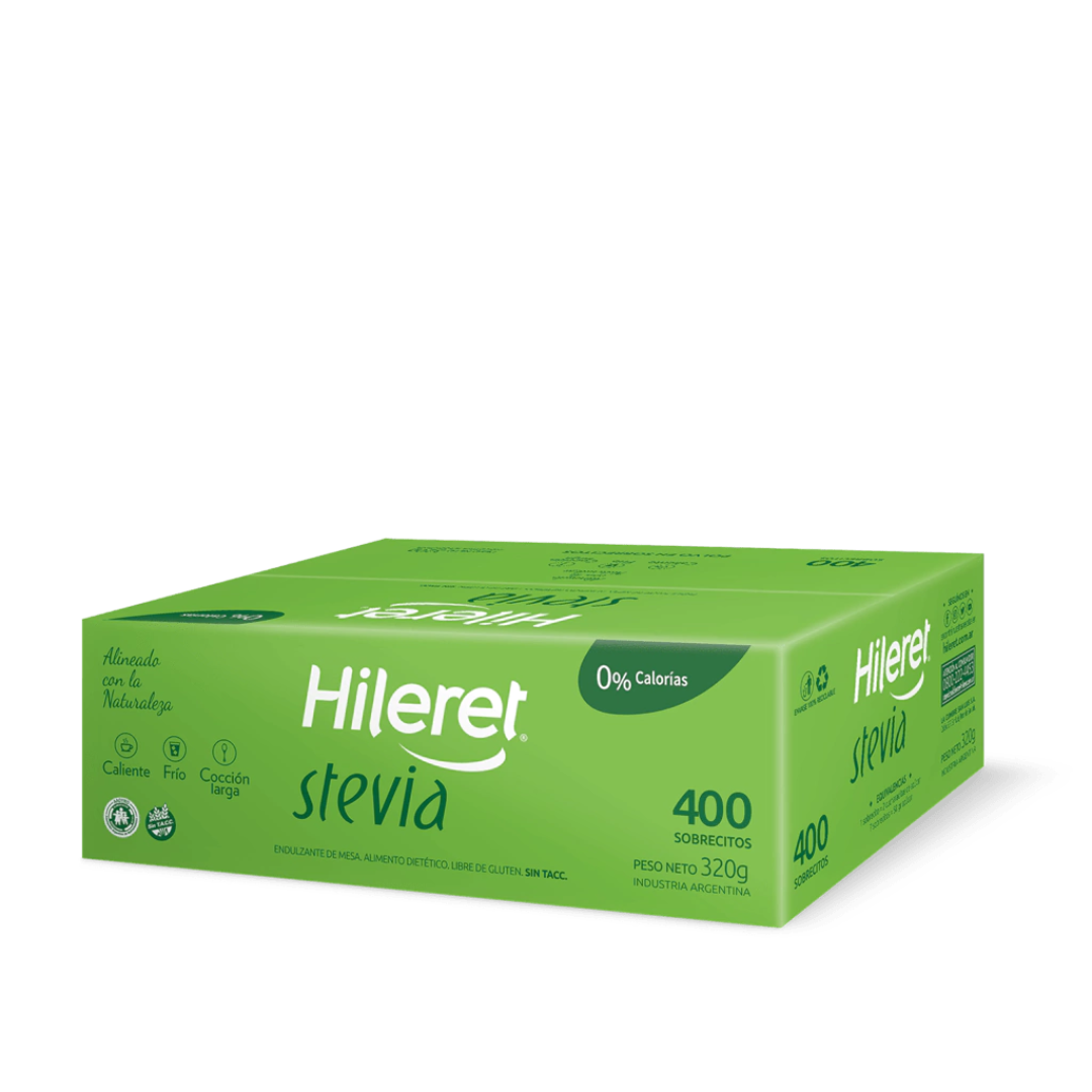 Edulcorante HILERET Stevia Caja 400und