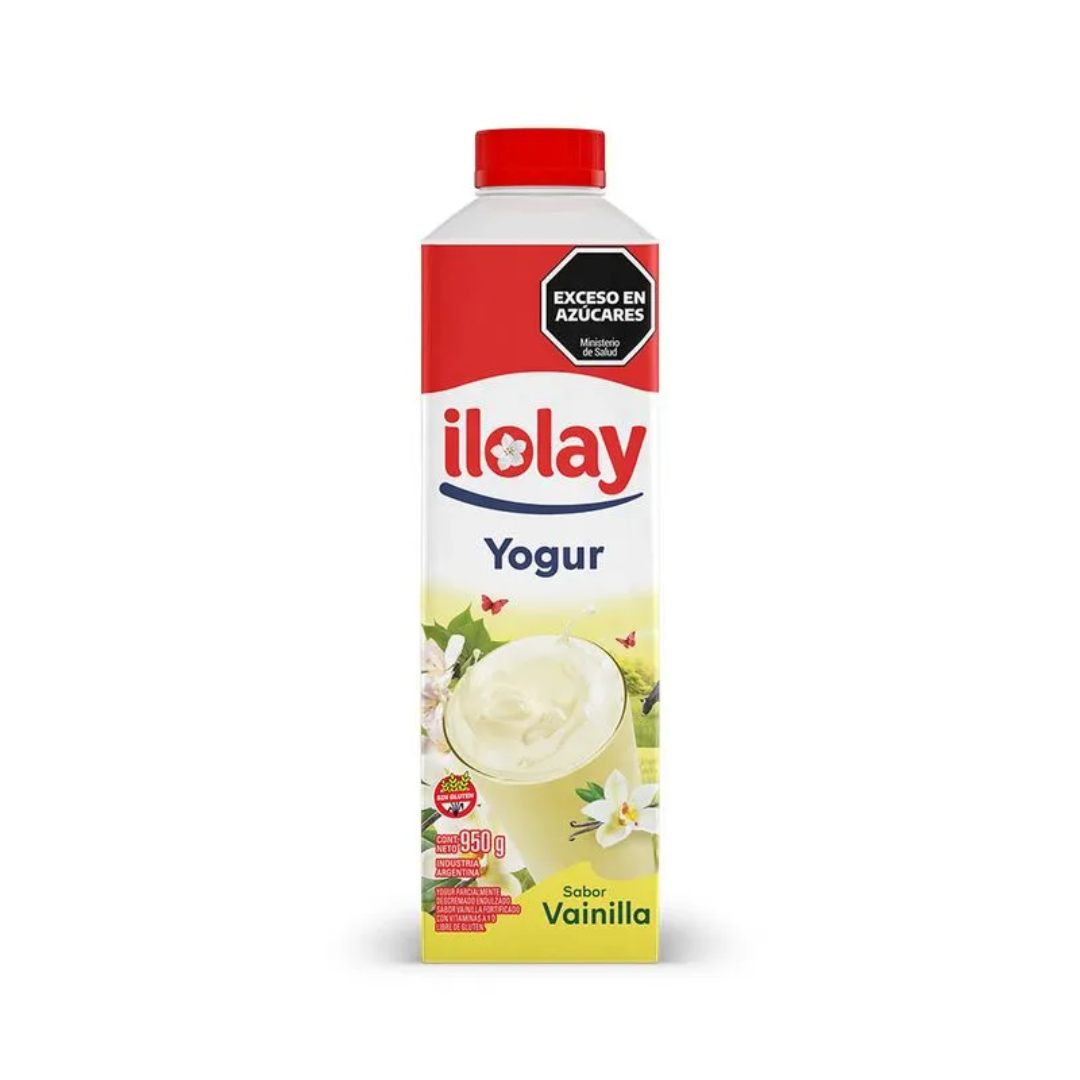 Yogur Bebible Entero Sabor Vainilla Ilolay 950gr