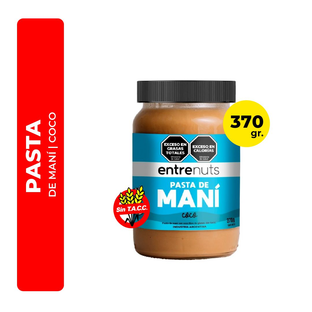 Pasta De Maní Entrenuts Coco 370gr