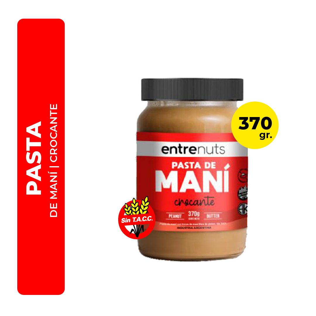 Pasta De Maní Entrenuts Crocante 370gr