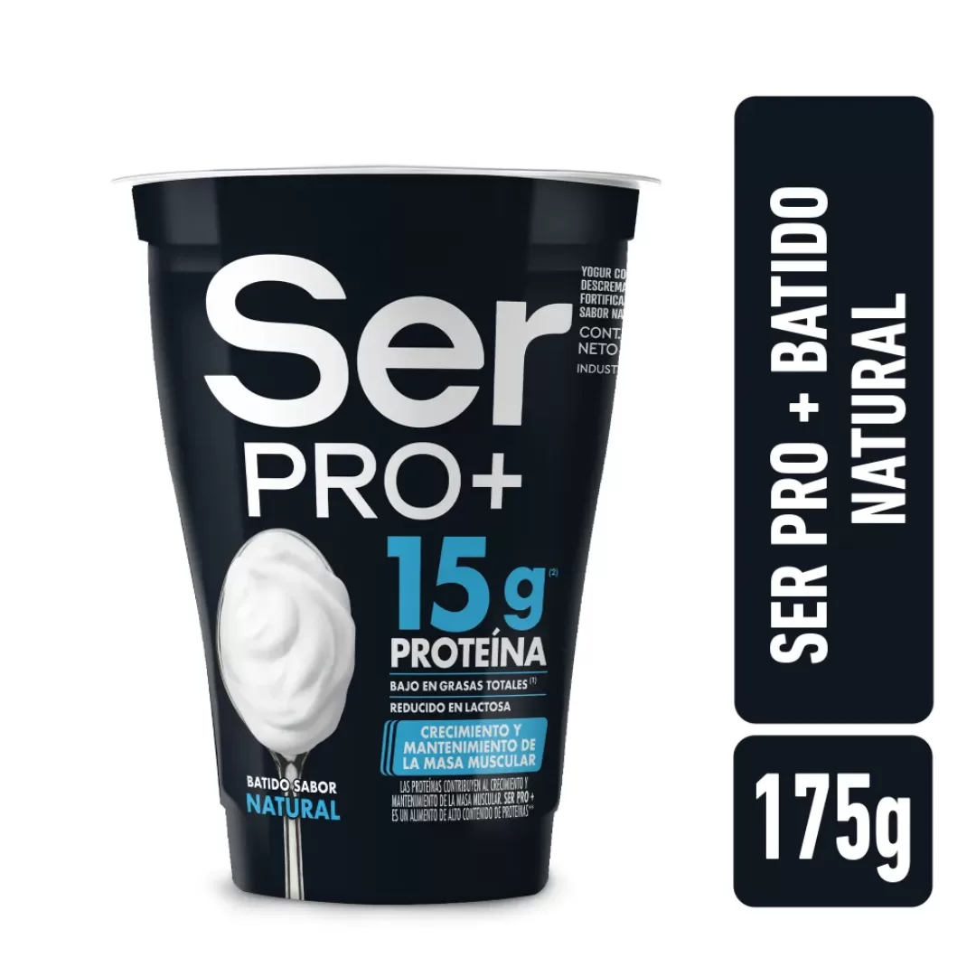 Yogur Batido Ser PRO+ Con Proteínas Sabor Natural 175g