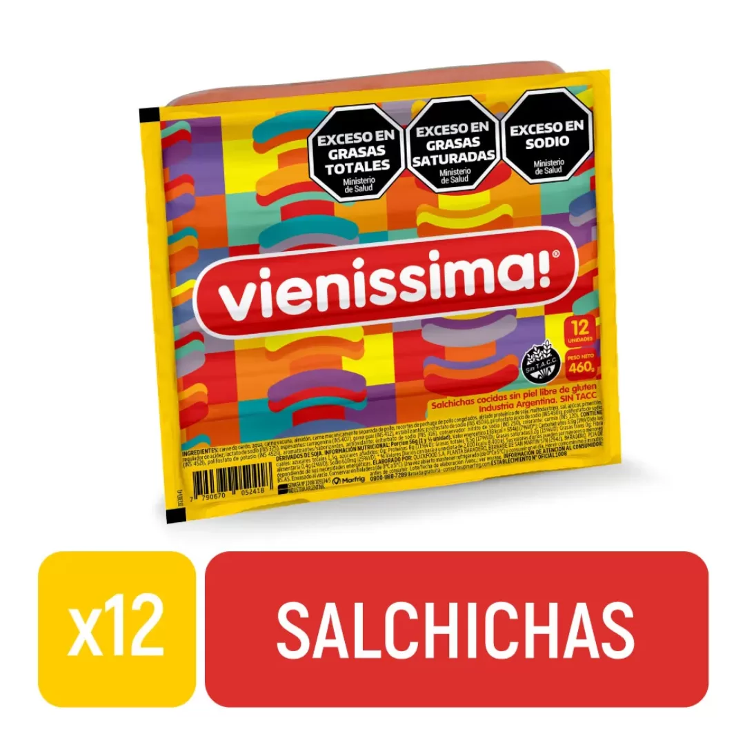 Salchichas X 12 Ud Vienissima 460g