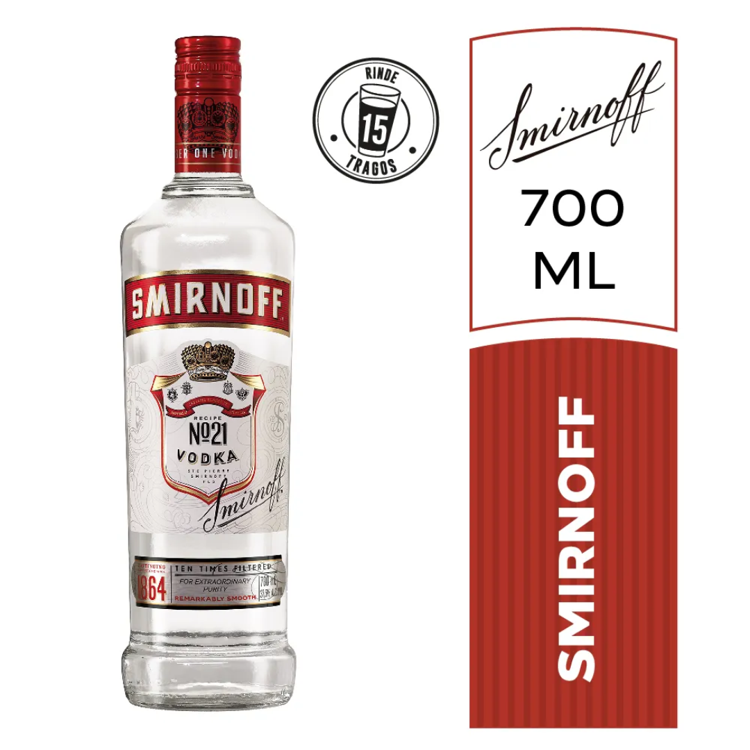 Vodka Smirnoff Rojo 700Ml