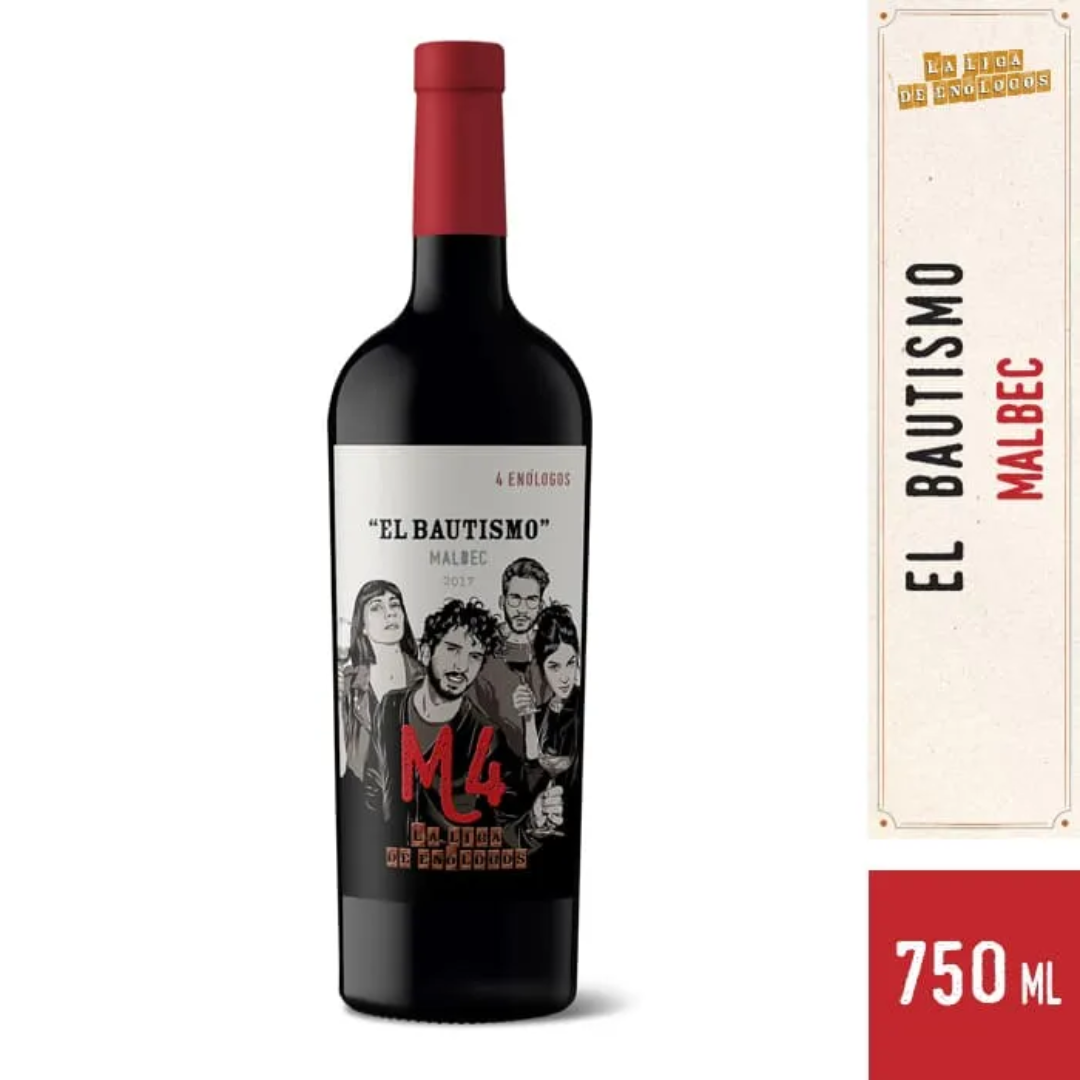 Vino Tinto El Bautismo Malbec 750 Ml