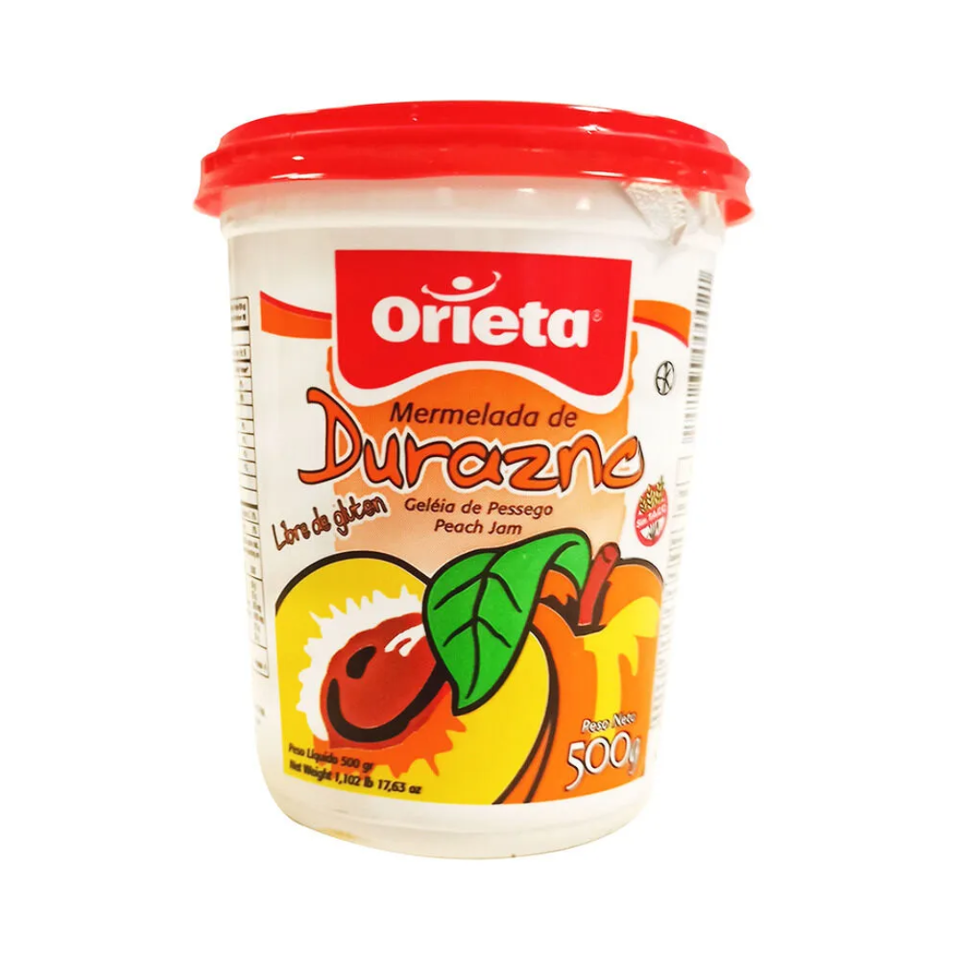 Mermelada de durazno Orieta 500Gr