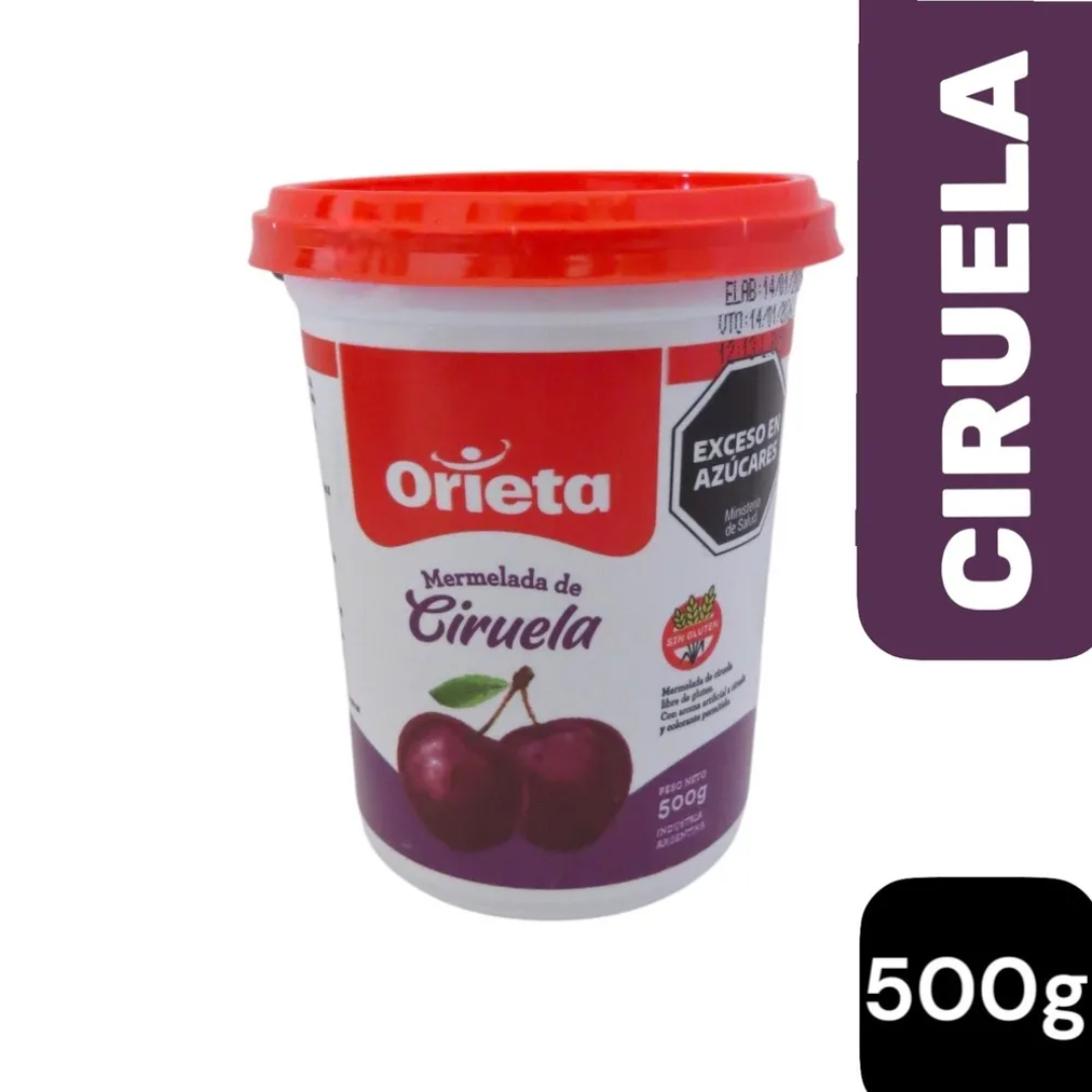 Mermelada Orieta Ciruela 500gr