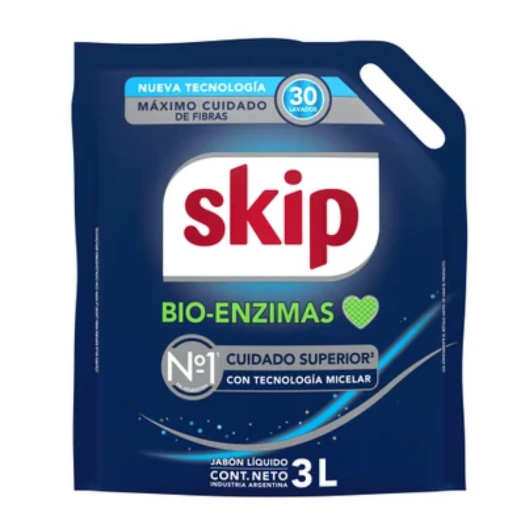 Jabon Liquido Bio Enzimas Skip Doy 3 Ltr