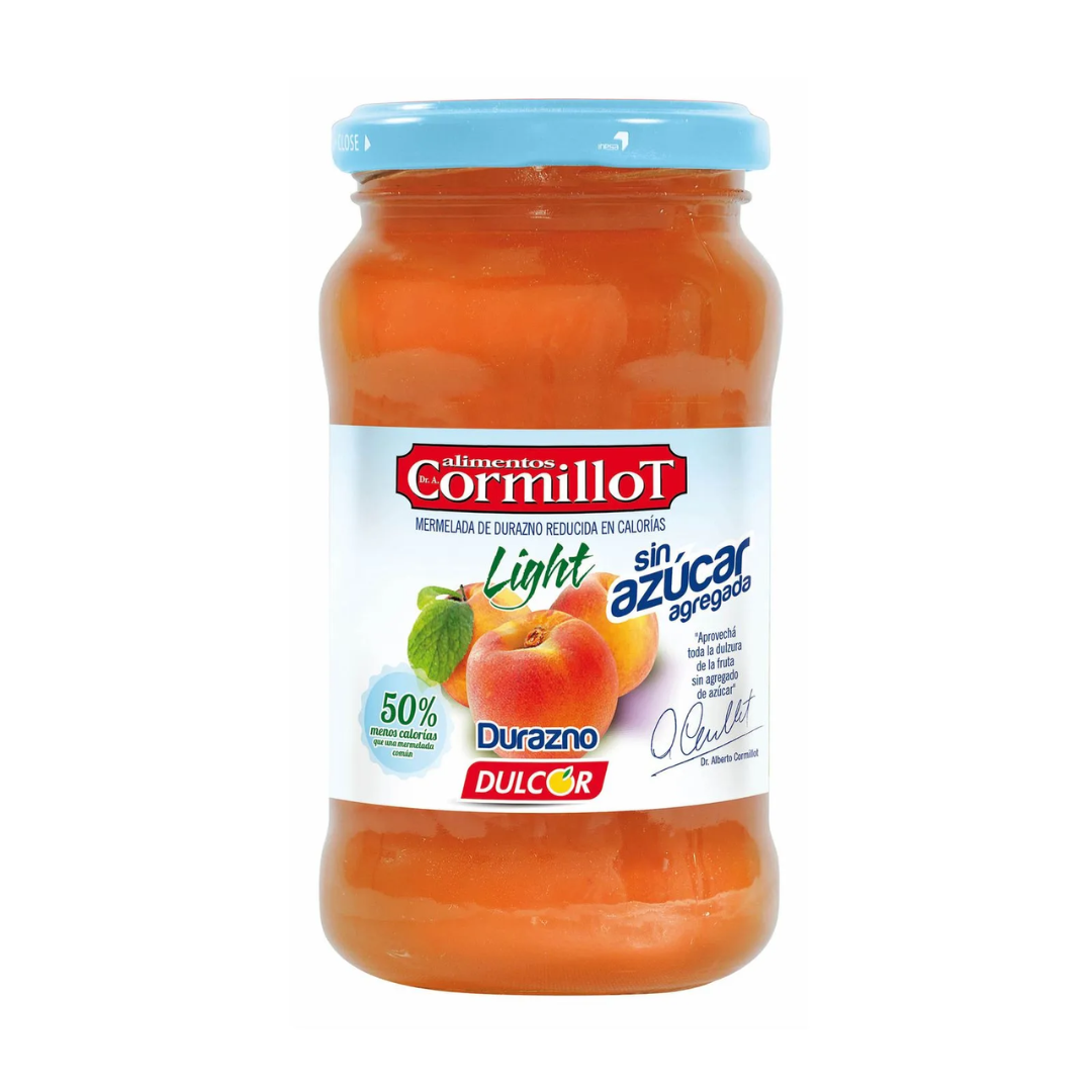 Mermelada Dulcor Cormillot Durazno Sin Azucar 390g