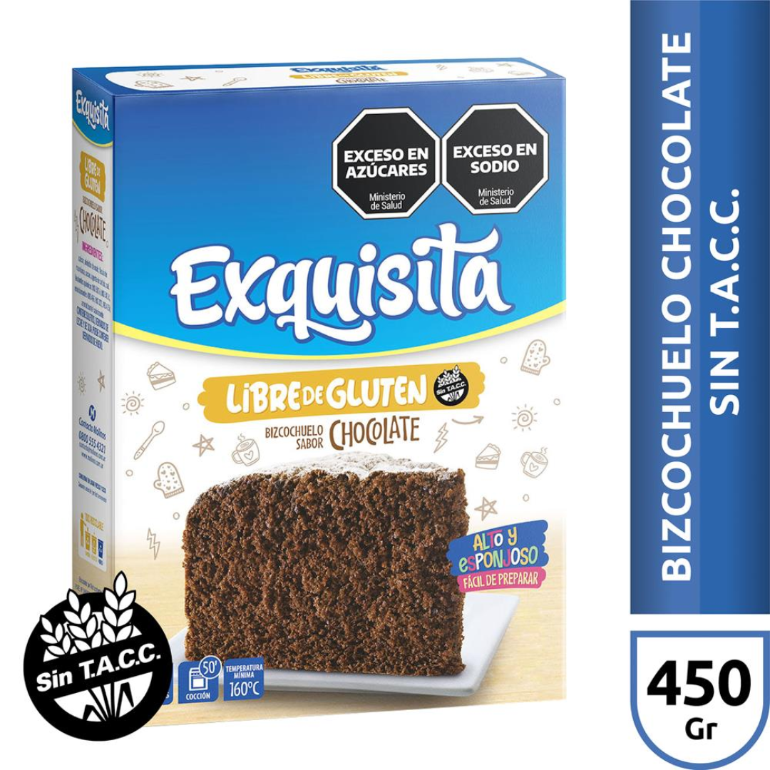 Bizcochuelo Chocolate Exquisita 450g