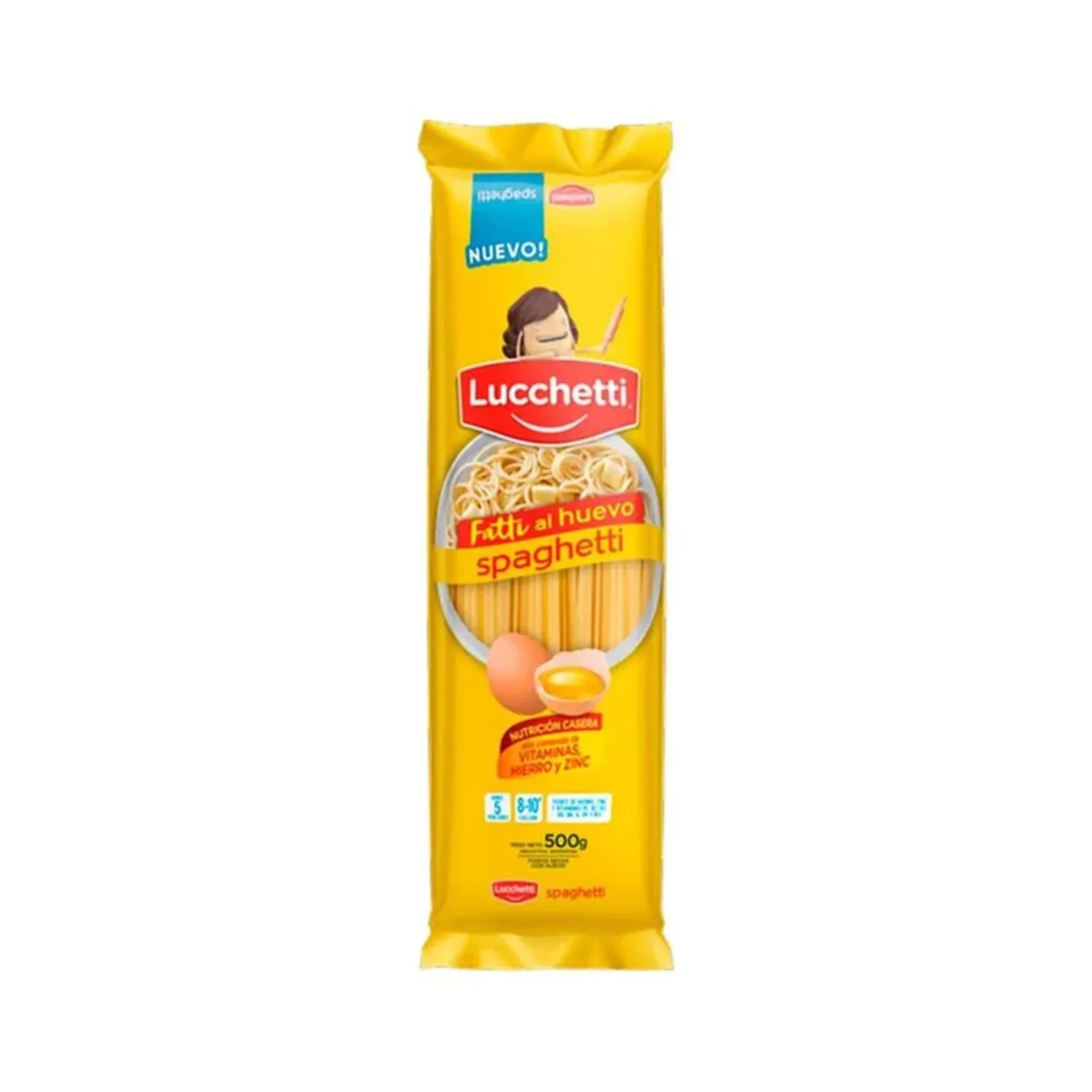 Fideos Lucchetti Spaguetti Al Huevo Nº 5 500g