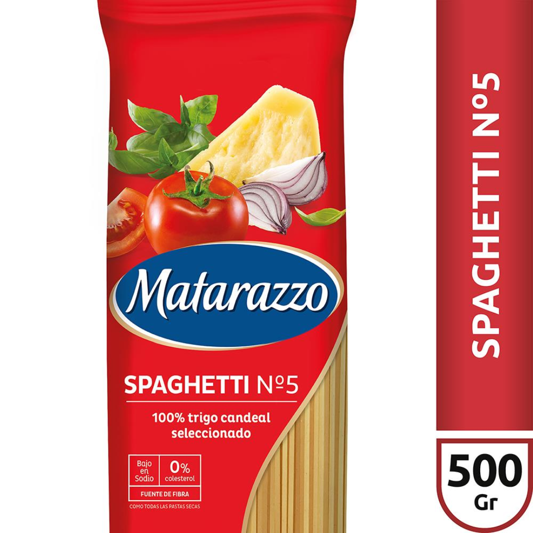 Fideos Matarazzo Spaghetti N°5 500g