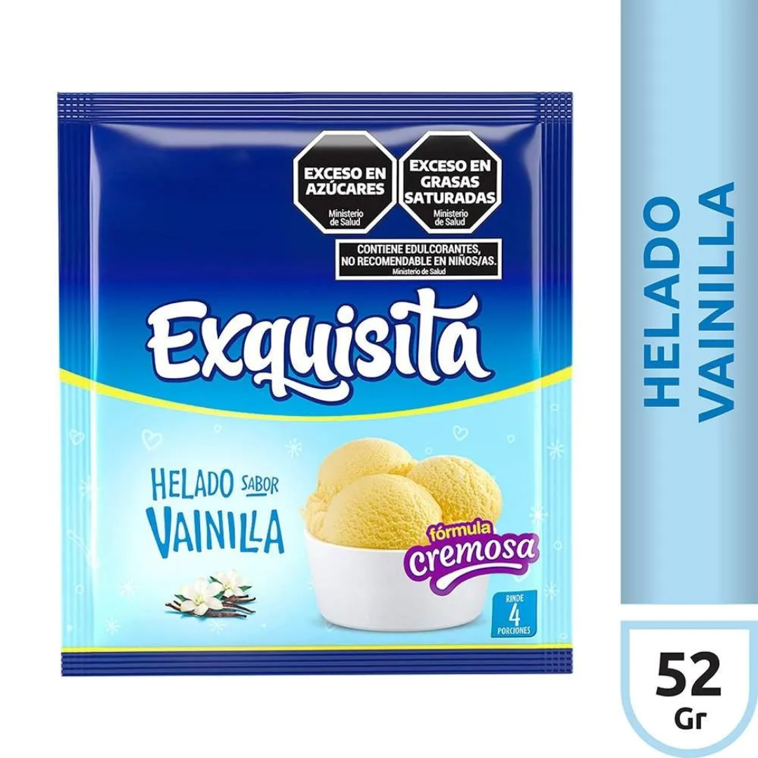 Helado Exquisita Vainilla 52g