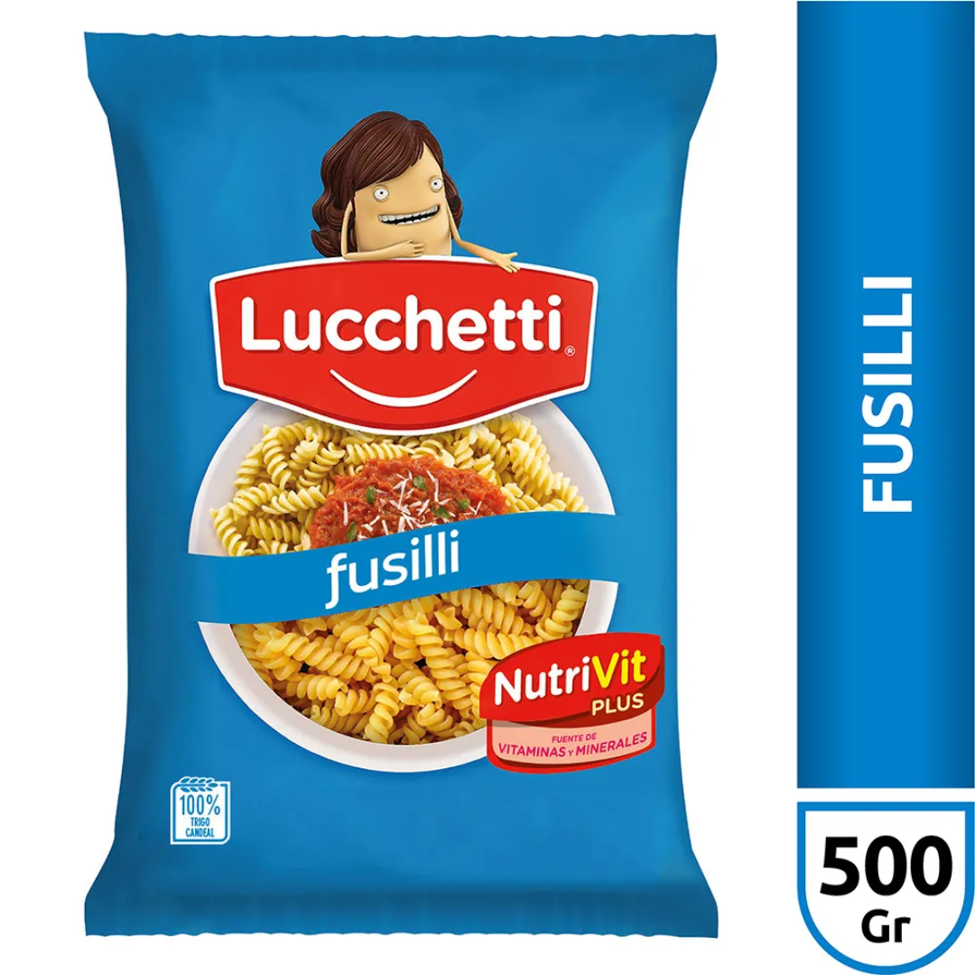 Lucchetti Fideos Fusilli con Nutrivit 500g