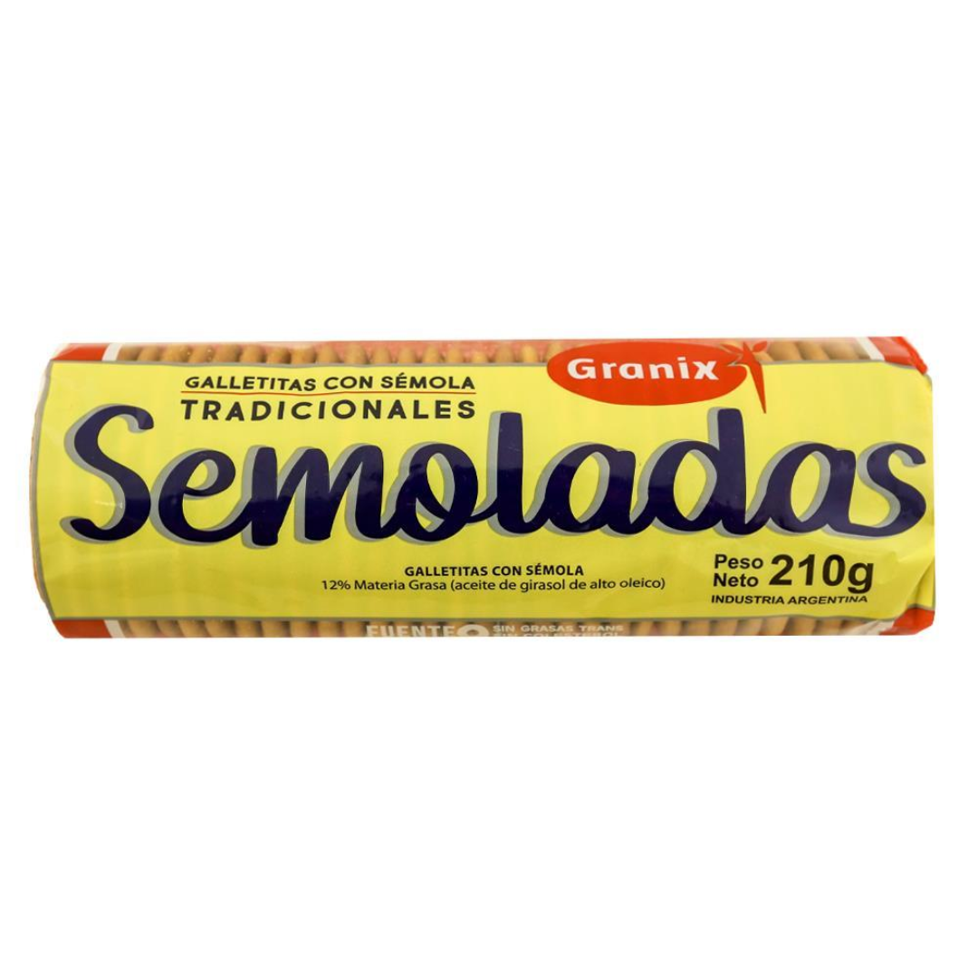 Galletitas Crackers Tradicional Semolada Granix 210g