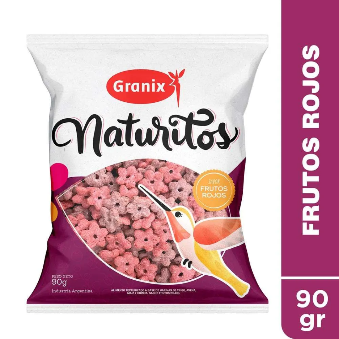 Cereal Naturitos Frutos Rojos 90g