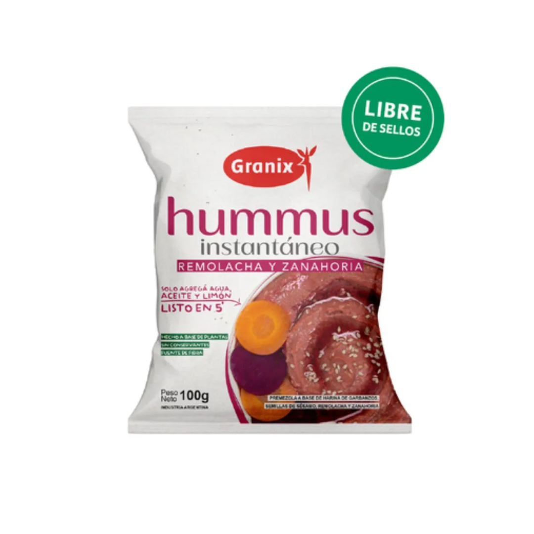 Hummus Instantáneo Granix Remolacha y Zanahoria 100g