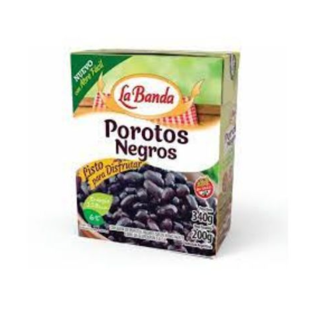 Porotos La Banda Negros 340g
