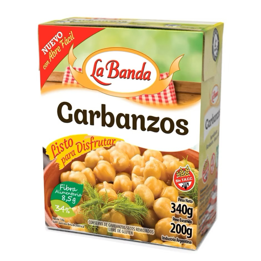 Garbanzo La Banda Tetra 340g