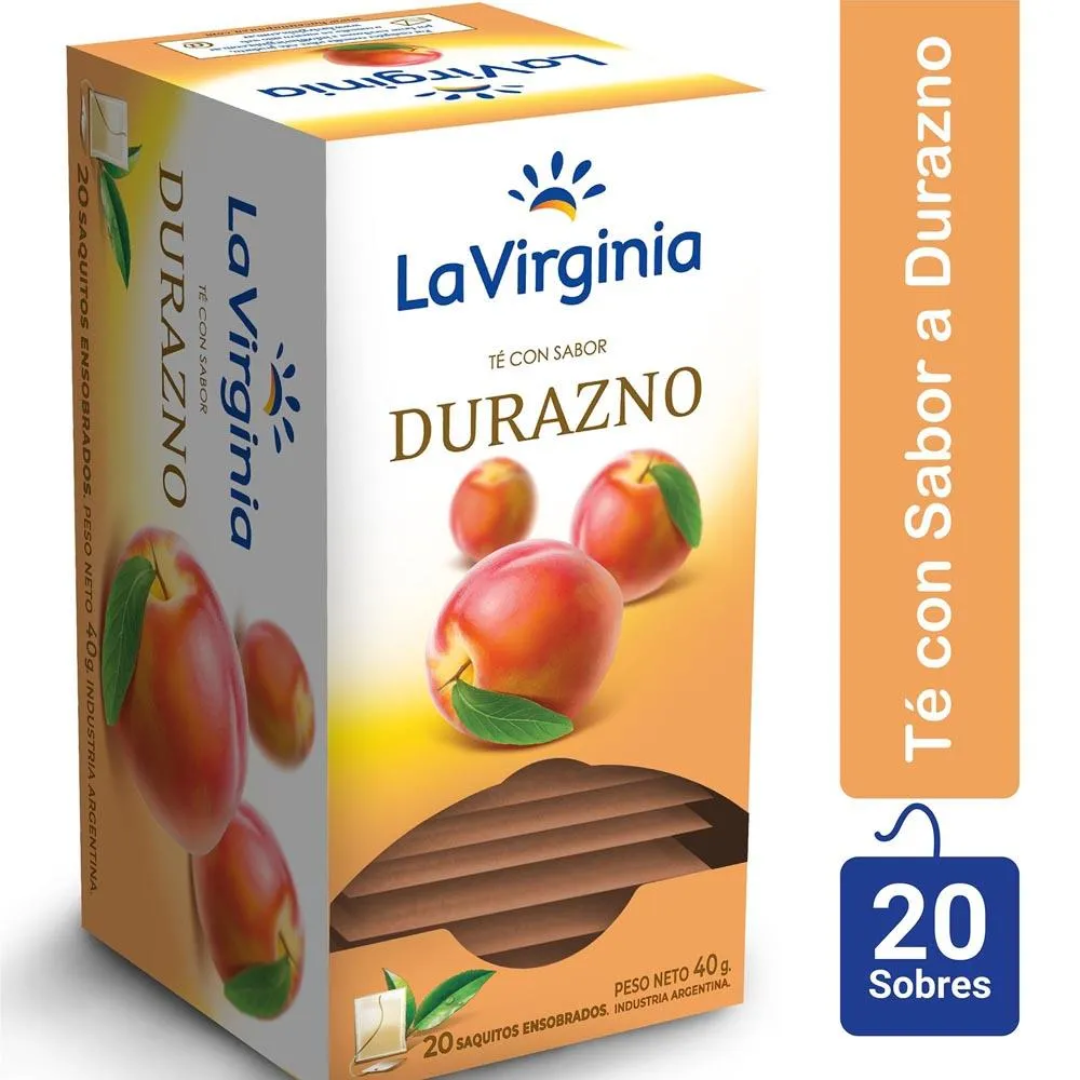 Te la Virginia con Durazno en Saquitos 20Un