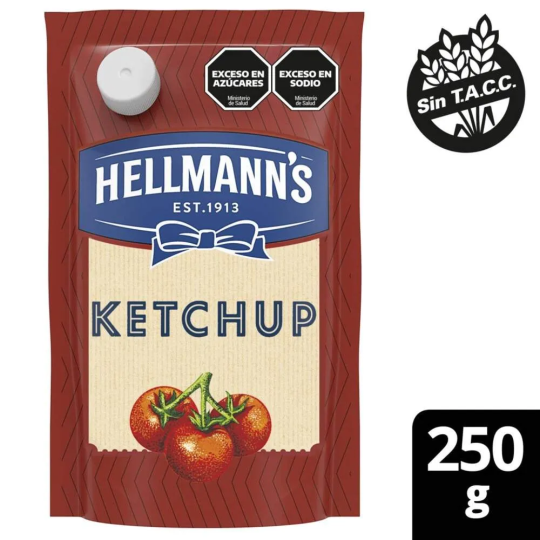 Ketchup Hellmanns Doy Pack 250g