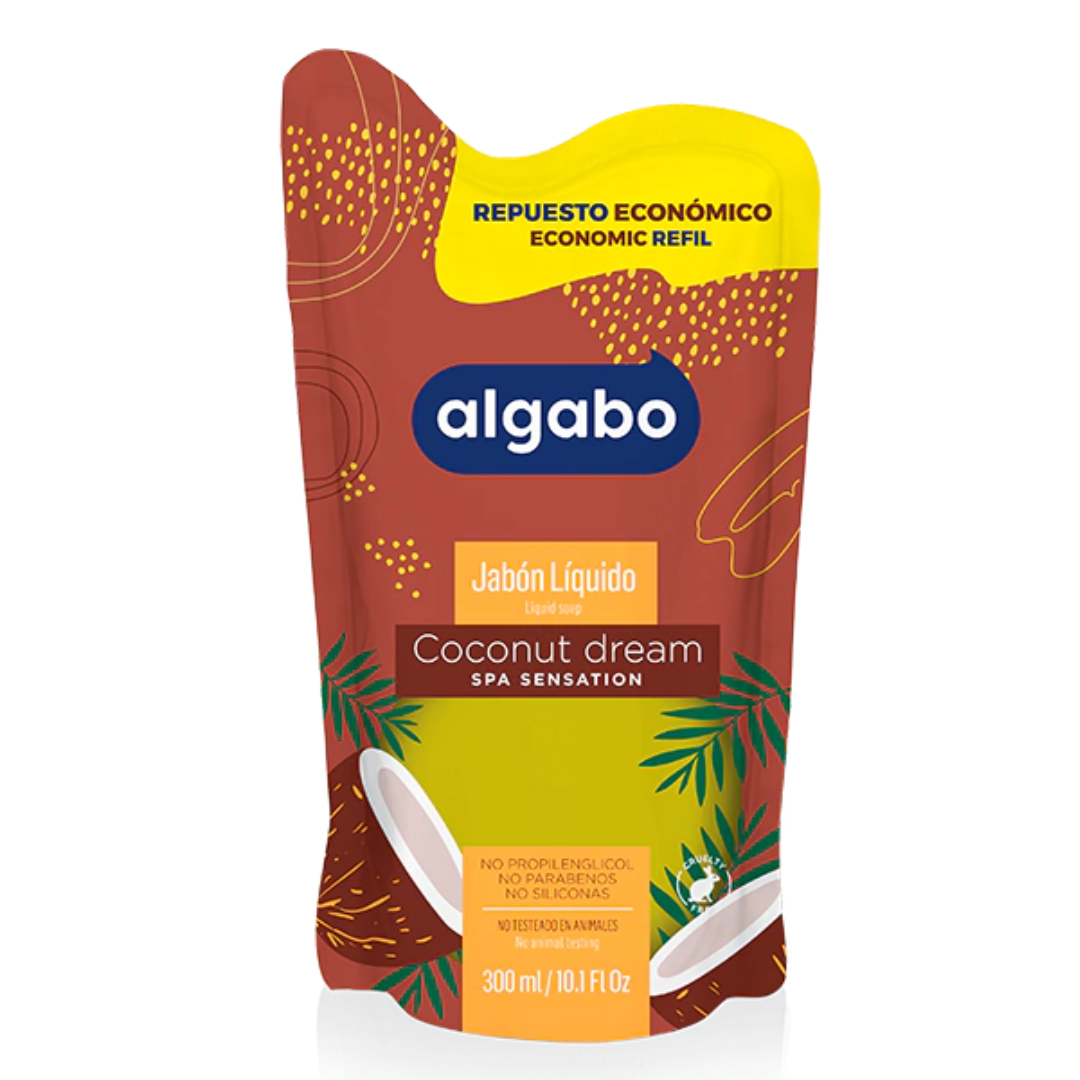 Repuesto Jabon Liquido Coco y Vainilla 300ml