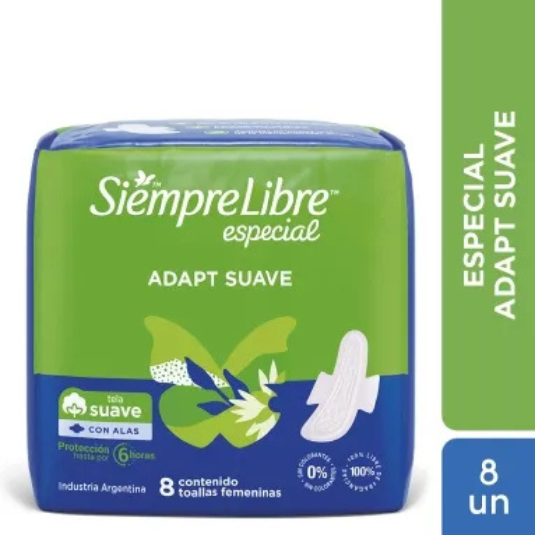 Toallas Femeninas Siempre Libre Especial 8Un