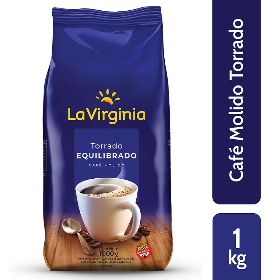 Cafe Molido Torrado Equilibrado La Virginia 1Kg