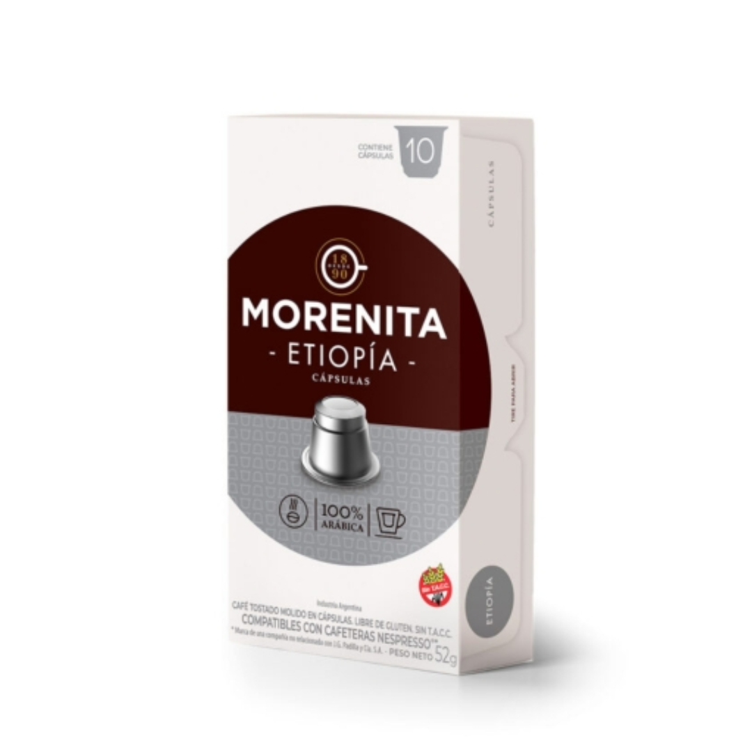 Capsulas de Cafe la Morenita Etiopía 10Un