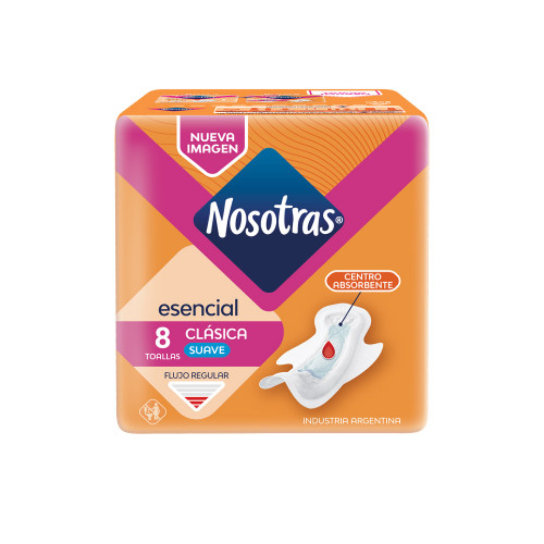 Toallitas Femeninas Clásica Esencial Nosotras 8Un