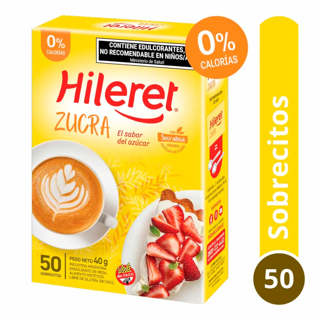 Edulcorante Hileret Zucra Sobre 50Un