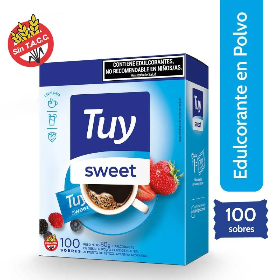 Edulcorante Tuy Sweet Sobre 100Un